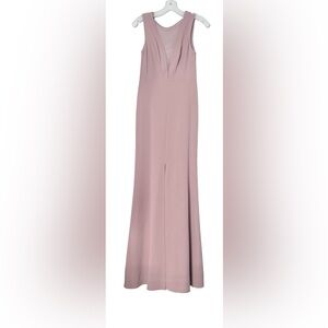 David’s Bridal DB Studio David’s Bridal High Neck Plunging Illusion Dress